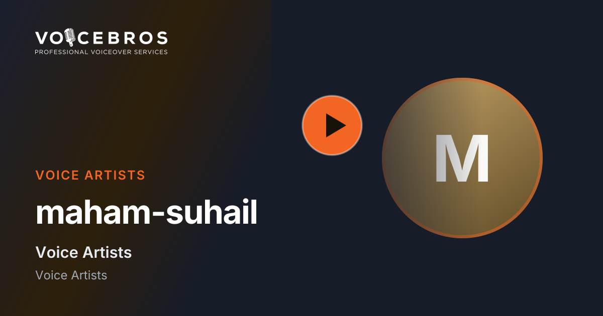 Maham Suhail — Trailer Voice Over Artist | VoiceBros